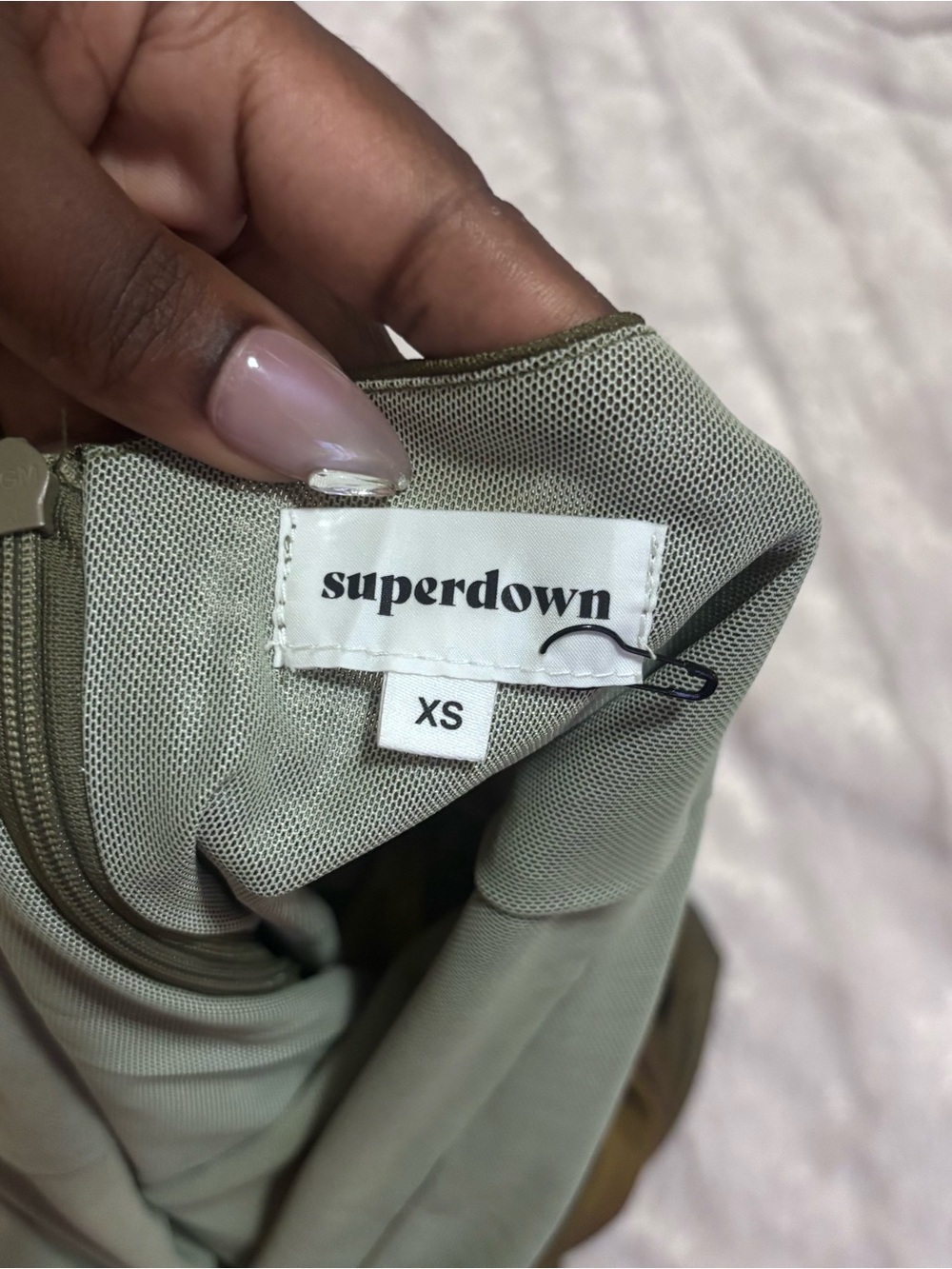 superdown Olive Butterfly Slip Maxi Dress - Picture 5 of 7